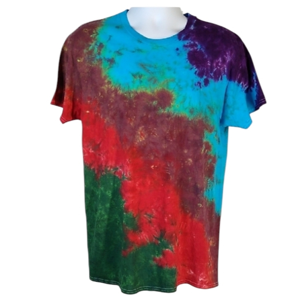 New George Multicolor Tie-Dye Short Sleeve Shirt